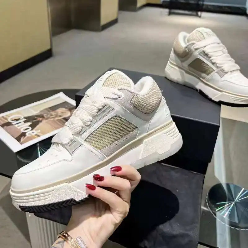 Top Quality New Designer Luxury Shoes Black White Men Fashion Leather Rubber Casual Shoes Designer Trainer Amiry Shoes Men