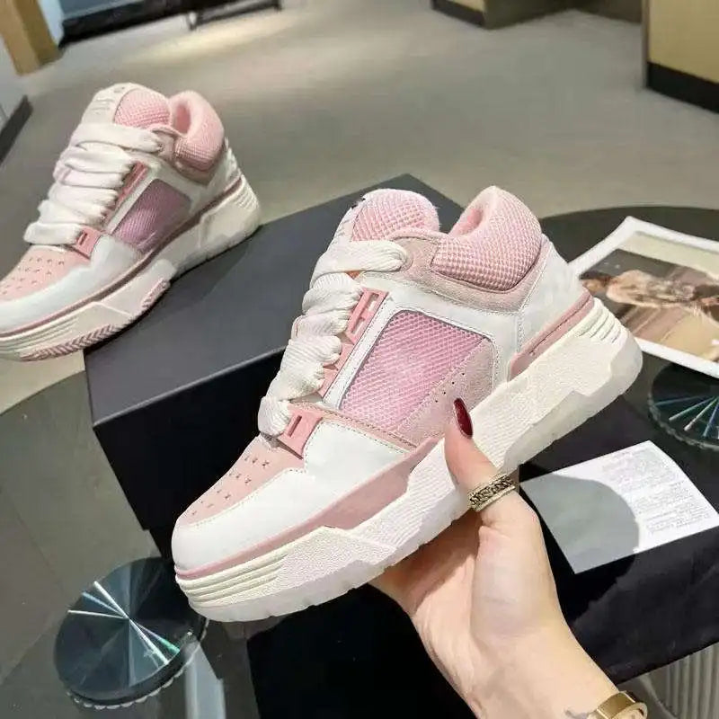 Top Quality New Designer Luxury Shoes Black White Men Fashion Leather Rubber Casual Shoes Designer Trainer Amiry Shoes Men