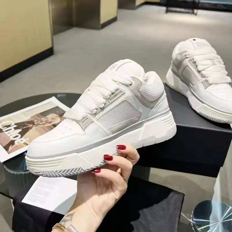 Top Quality New Designer Luxury Shoes Black White Men Fashion Leather Rubber Casual Shoes Designer Trainer Amiry Shoes Men