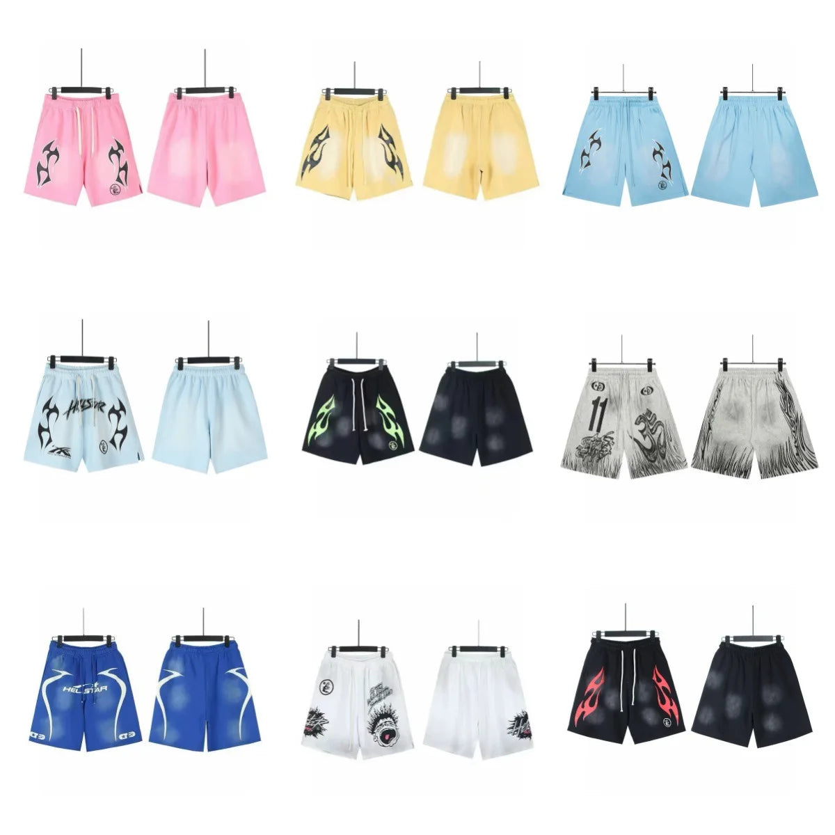 Flame Hip Hop Shorts